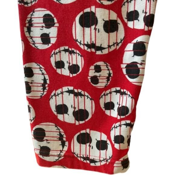 Disney LuLaRoe Jack Skellington Red Leggings Tall & Curvy Halloween Print Soft & - Picture 6 of 7